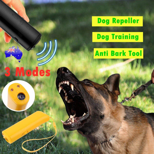 Ultrasonic Anti Bark Device Dog Training Repeller Stop Barking Control Tool CF
