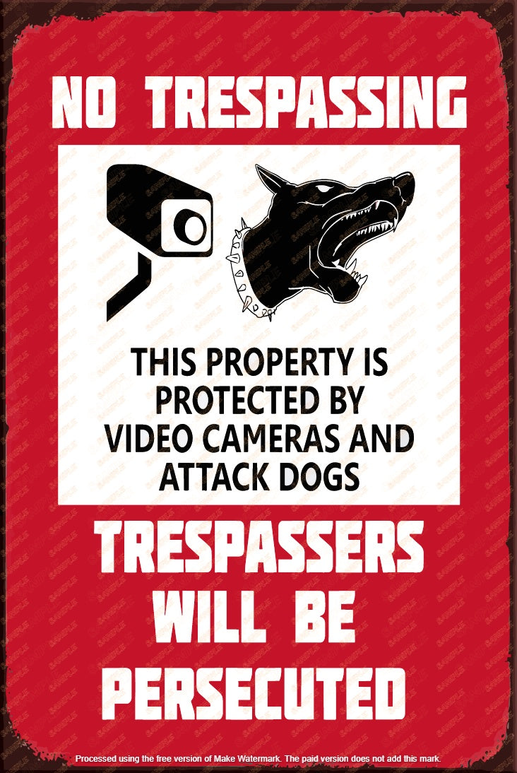 WILL BE PERSECUTED Rustic Look Shed Garage Indoor Outdoor Plaque Warning Metal Sign