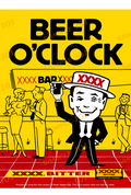 XXXX BEER O'CLOCK BAR TOUGH TO THIRST