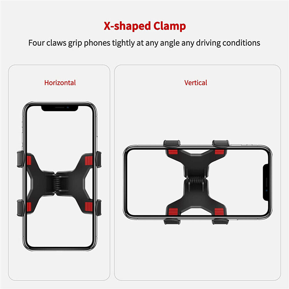 360° Rotating Universal Car Windshield Mount for Phone & GPS - Long Arm Cradle AU