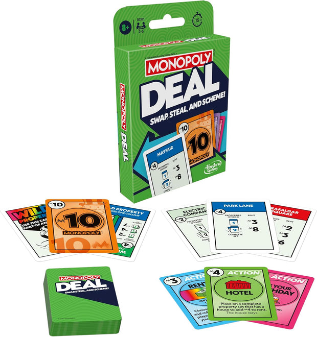 Deal Card Game – Fast & Fun Family Game | Ages 8+ | 2-5 Players | 15-Min Quick Play | Great for Travel