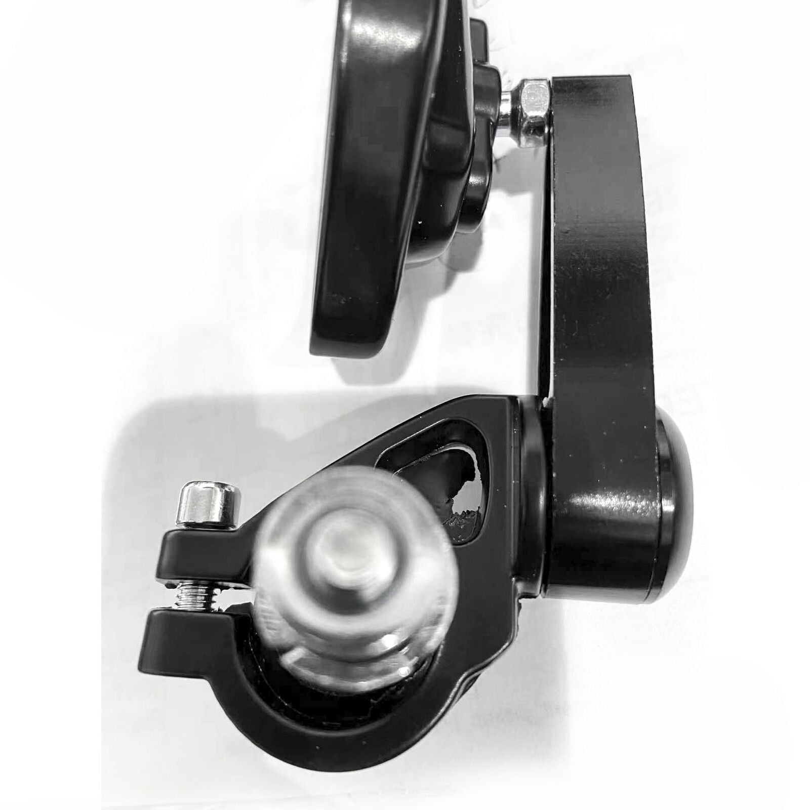 Sleek Black Universal 7/8" Motorcycle Bar End Mirrors for Cafe Racers