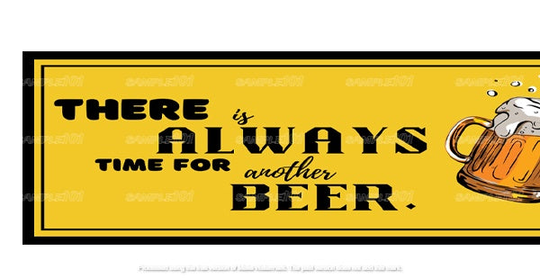 ANOTHER BEER Aussie Beer Spill Mat (890mm x 240mm) BAR RUNNER Man Cave Pub Rubber