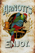 ARNOTTS 1965 Retro Vintage Rustic Look Home Classic Shed Garage Reproduction Bar Wall Tin Metal Signs Metal, Metal plaques, Outdoor, Indoor, Metal sign printing, Metal sign design, Metal sign manufacturing, Rustic look metal signs, Weathered metal signs, Vintage metal signs, Rust effect on metal, Faux rust metal signs, Corroded look metal signs, Rusty appearance