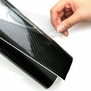 6D Gloss Black Carbon Fiber 150X90Cm Vinyl Car Phone Laptop Wrap Sticker Film AU