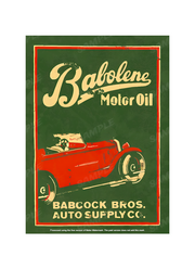 BABOLENE MOTOR OIL BABCOCK BROS AUTO SUPPLY