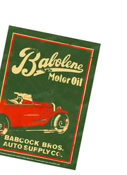 BABOLENE MOTOR OIL BABCOCK BROS AUTO SUPPLY