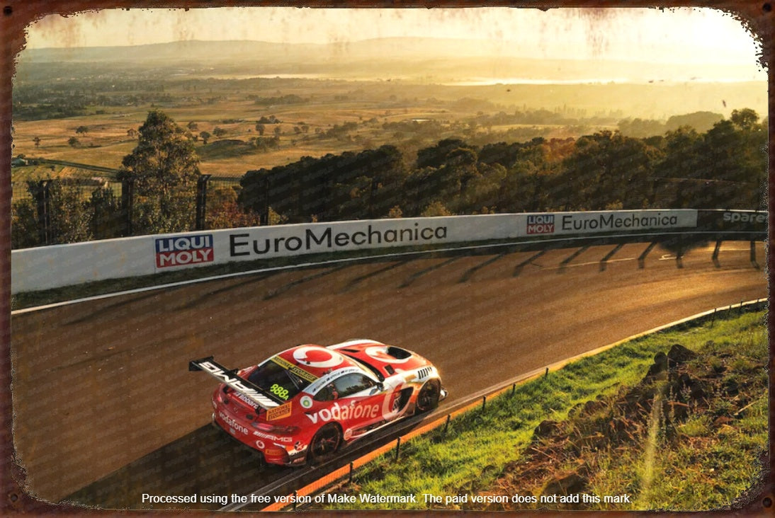 BATHURST 24H Retro/ Vintage Tin Metal Sign Man Cave, Wall Home Décor, Shed-Garage, and Bar