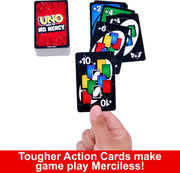 UNO Show ‘Em No Mercy Card Game – Extra Cards, Special Rules & Tougher Penalties | Fun for Kids, Adults & Family Game Nights