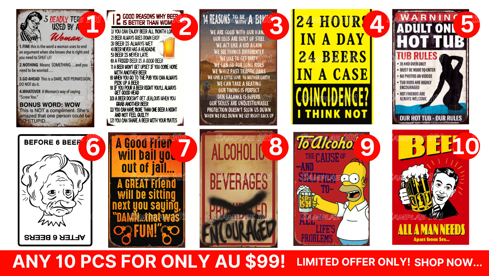 Bulk Buy-Humorous Signs