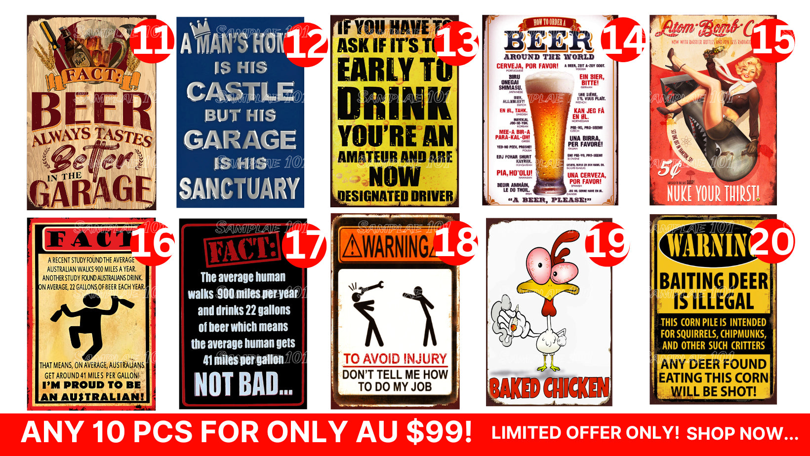 Bulk Buy-Humorous Signs