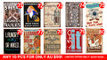 Bulk Buy-Humorous Signs 10 Designs Retro/ Vintage Tin Metal Sign Man Cave Wall Home Décor, Shed-Garage, and Bar