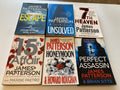 James Patterson 6 Book Thriller Bundle – Escape, Unsolved & More — front covers