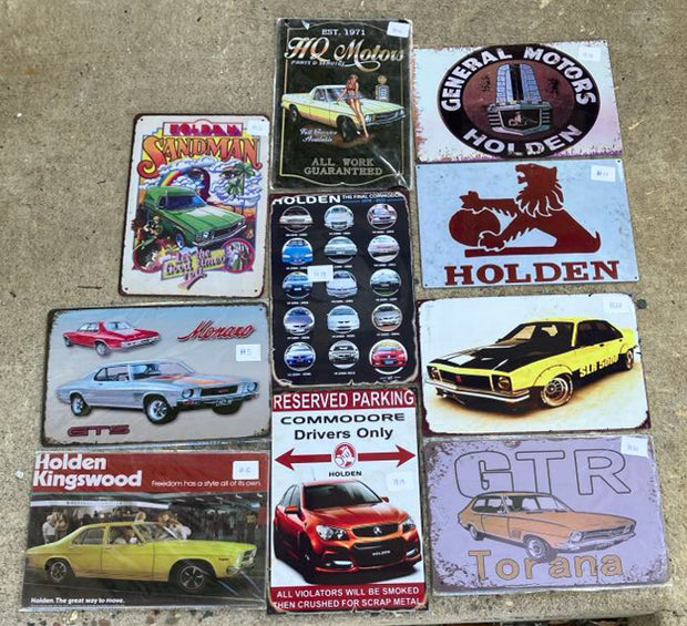 Rustic Look Signs- Buy Any 10 Designs Retro/ Vintage Tin Metal Sign Man Cave, Wall Home Décor, Shed-Garage, and Bar