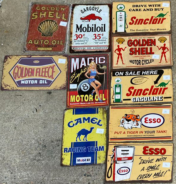 Rustic Look Signs- Buy Any 10 Designs Retro/ Vintage Tin Metal Sign Man Cave, Wall Home Décor, Shed-Garage, and Bar