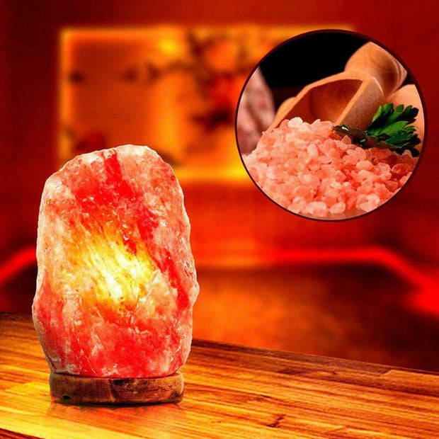 Natural Himalayan Salt Lamp – Crystal Rock Shaped Pink Night Light (5-7KG)
