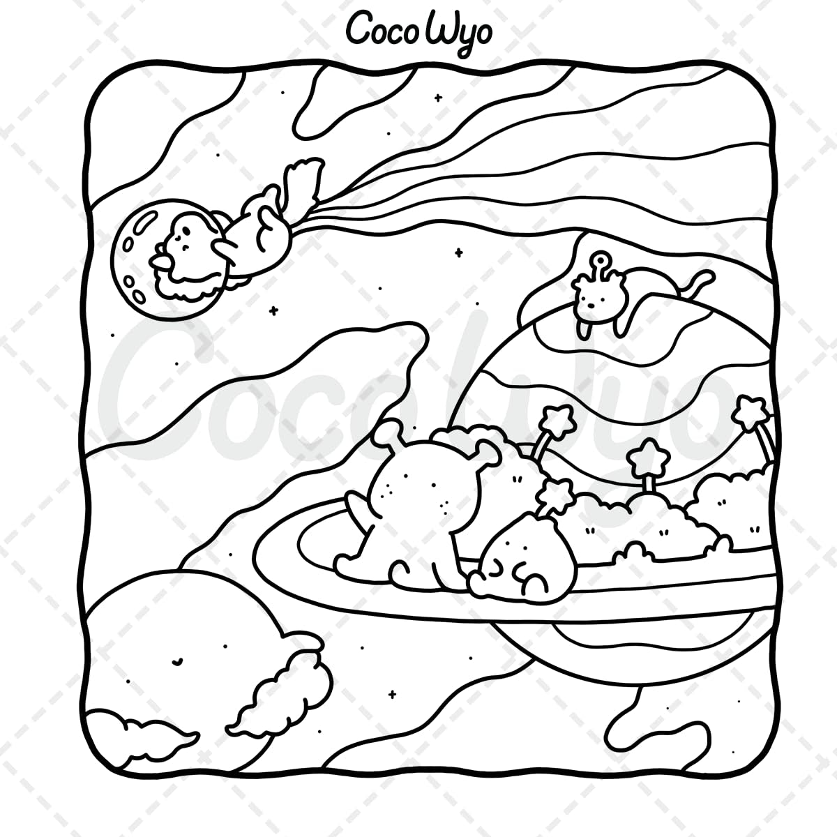 Lala Friends: Coloring Book for Adults and Teens Featuring Dreamy Characters in Imagined Worlds