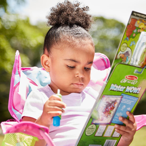 Melissa & Doug On-The-Go Water WOW! – Reusable Water-Reveal Pad | Animals Theme | Mess-Free Coloring Fun