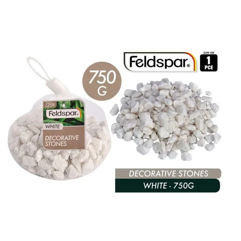 Chic White Garden Stones - 750G Elegant Decorative Accents for Gorgeous Home Décor and Displays