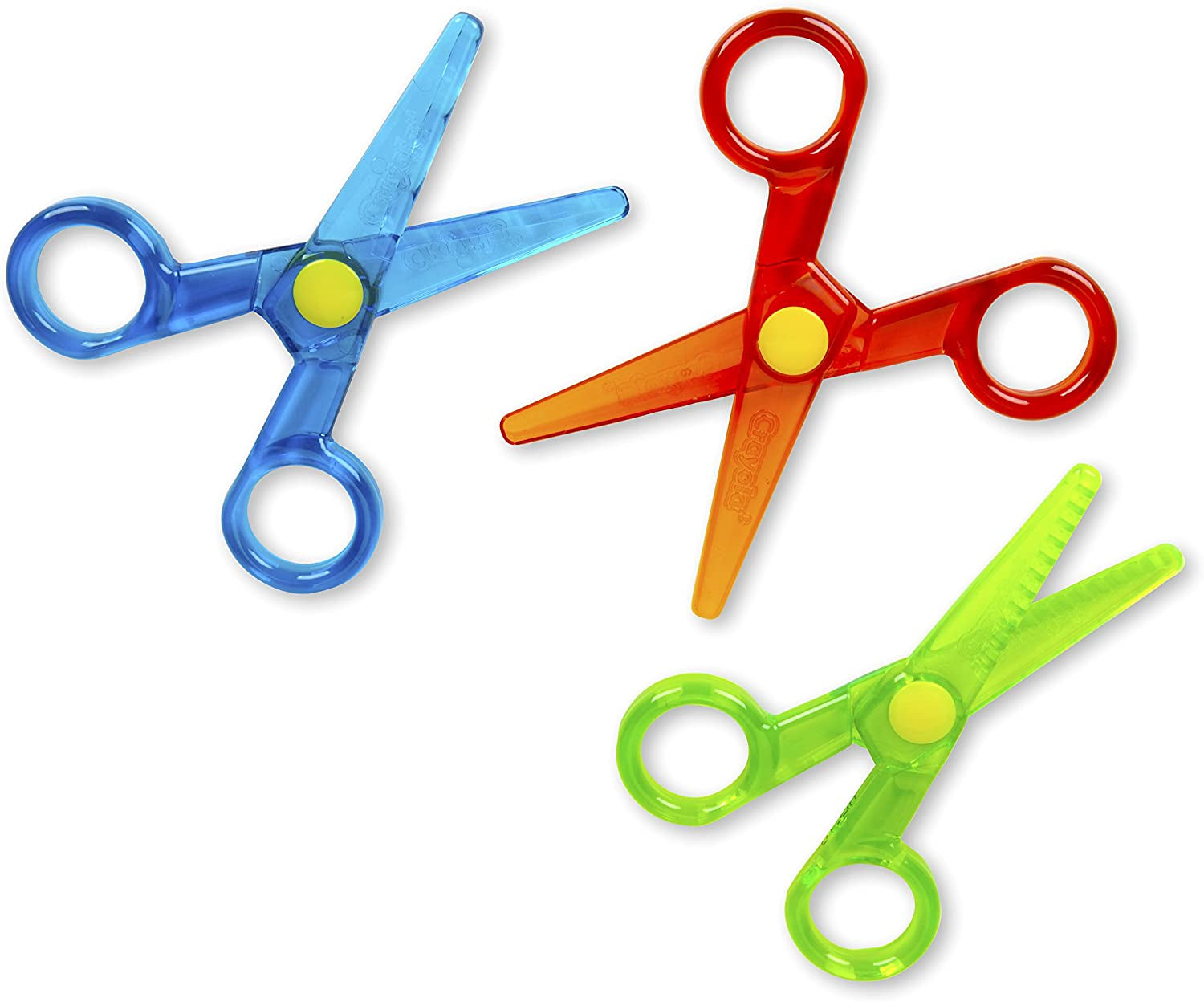 My First Safety Scissors – Toddler Art Supplies | 3-Pack Child-Safe Scissors for Beginners