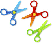My First Safety Scissors – Toddler Art Supplies | 3-Pack Child-Safe Scissors for Beginners