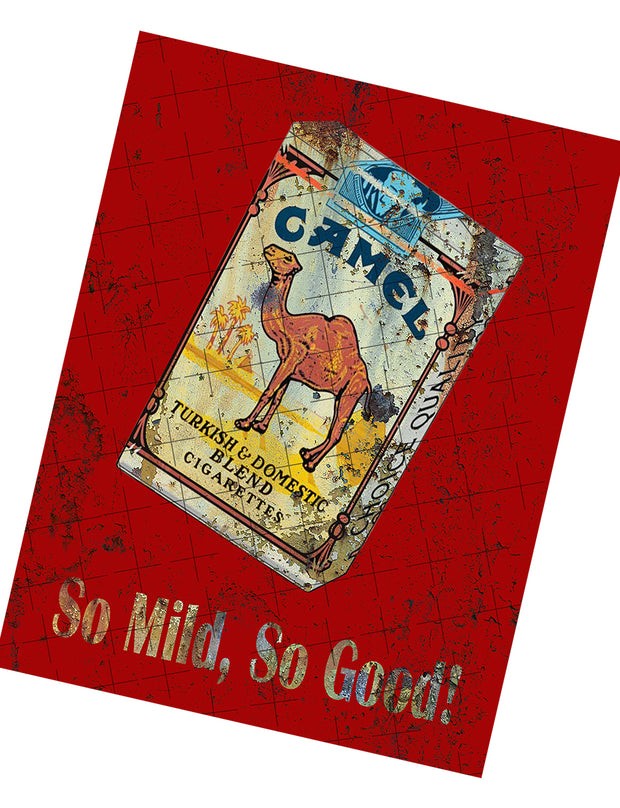 CAMEL TURKISH BLEND Man Cave Shed-Garage and Bar 60x40cm Tin Décor Metal Sign