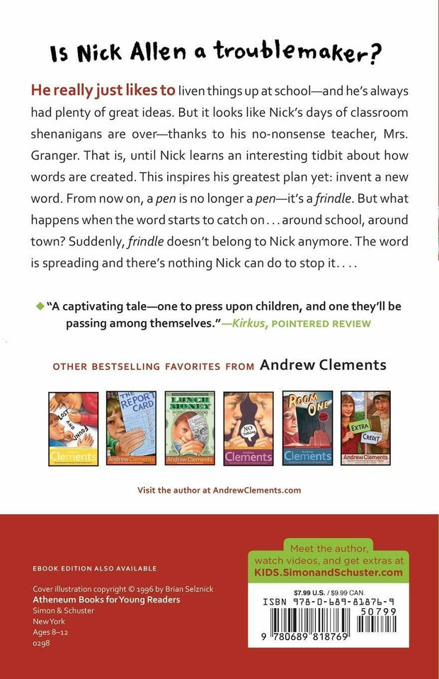 "Frindle by Andrew Clements - Brand New Paperback Book with Free Shipping!"