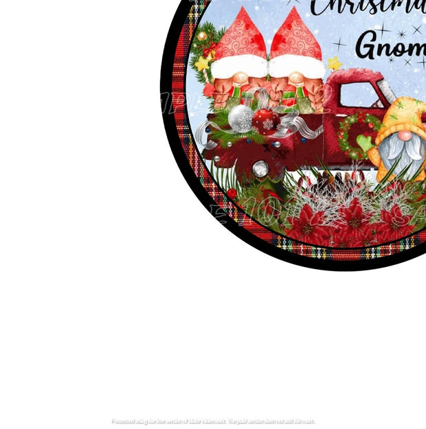 SEASONAL GNOMES Retro/ Vintage Round Metal Sign Man Cave, Wall Home Décor, Shed-Garage, and Bar