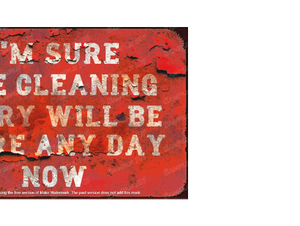 CLEANING FAIRY Vintage Retro Home Wall Shed Garage Poster Décor Bar Wall Tin Metal Signs