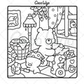 Comfy Days: Coloring Book for Adults and Teens Featuring Super Cute Animal Characters in Cozy Hygge Moments for Relaxation