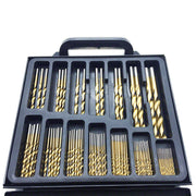 Premium 99PCS HSS Titanium Coated Drill Bit Set - Perfect for Metal, Wood & Plastic!
