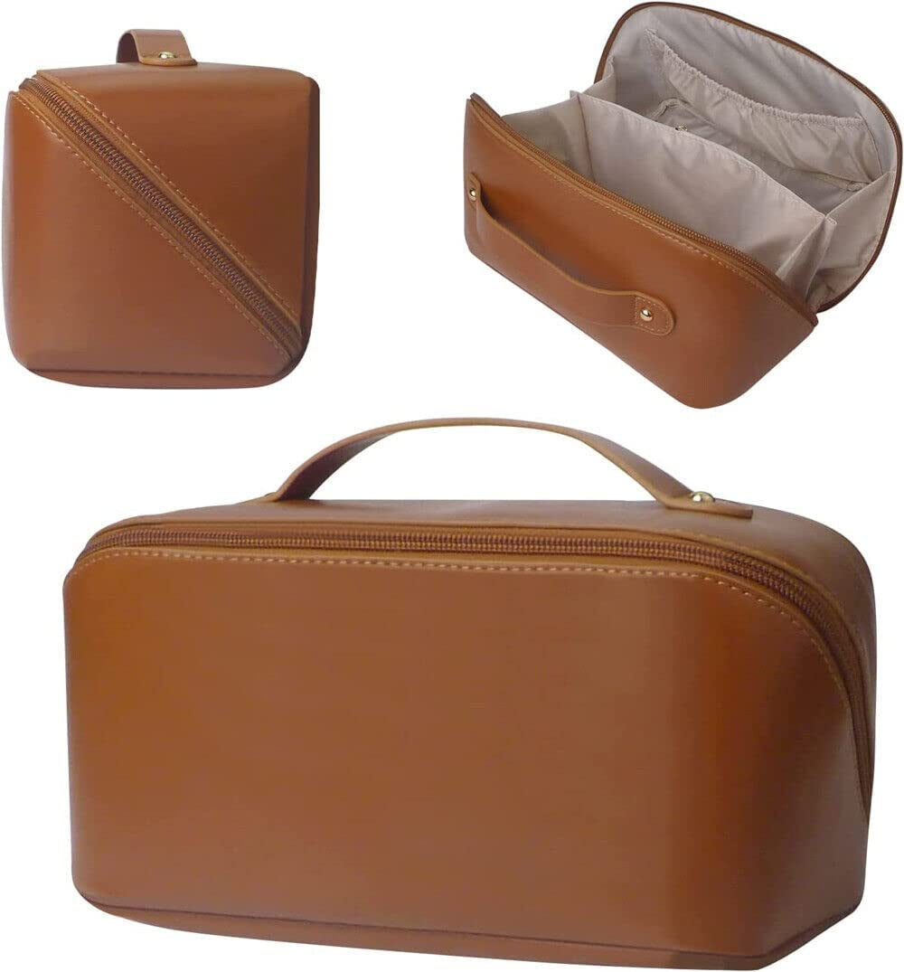 Brown Toiletry Bag – Travel Accessory for Luggage & Essentials
