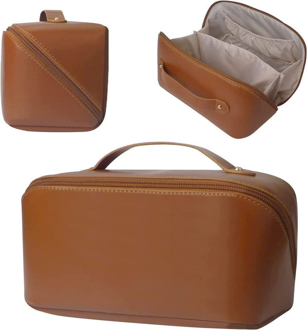 Brown Toiletry Bag – Travel Accessory for Luggage & Essentials