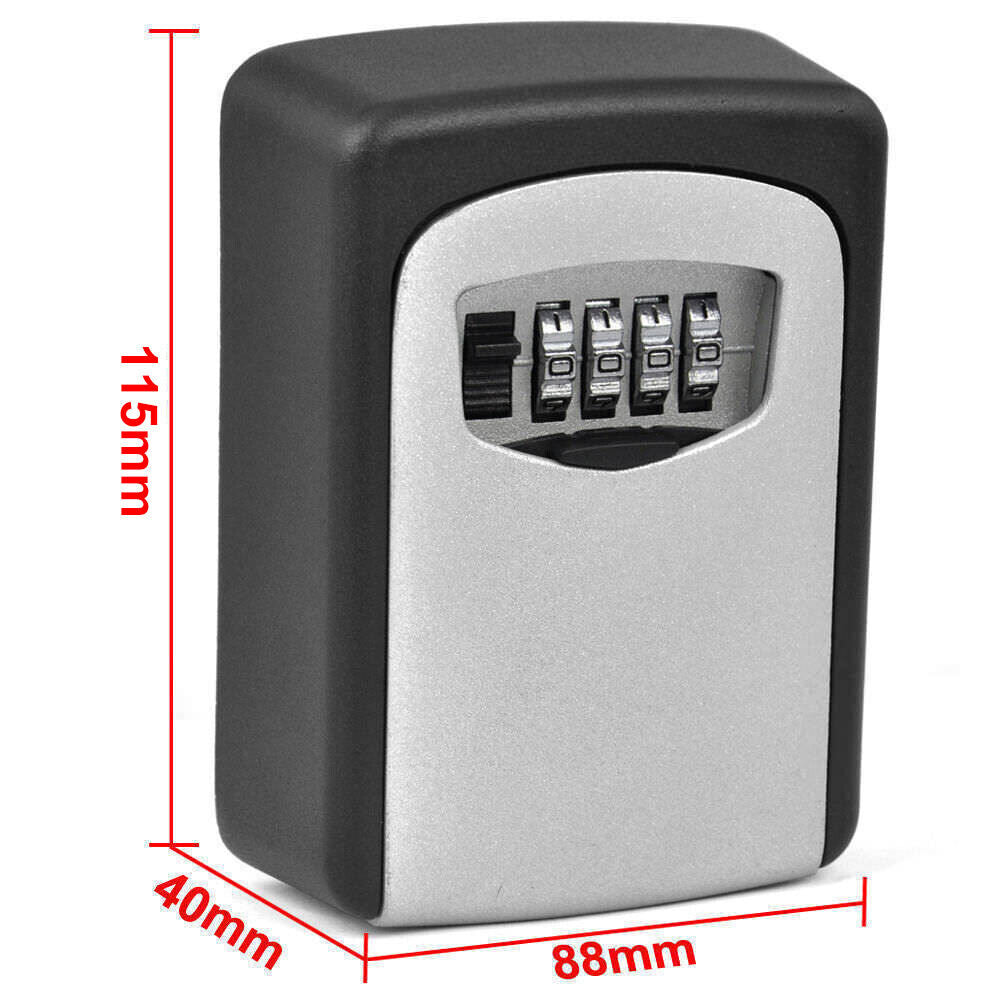 Ultimate Outdoor 4-Digit Wall-Mounted Combination Lock Safe Box for Your Valuables