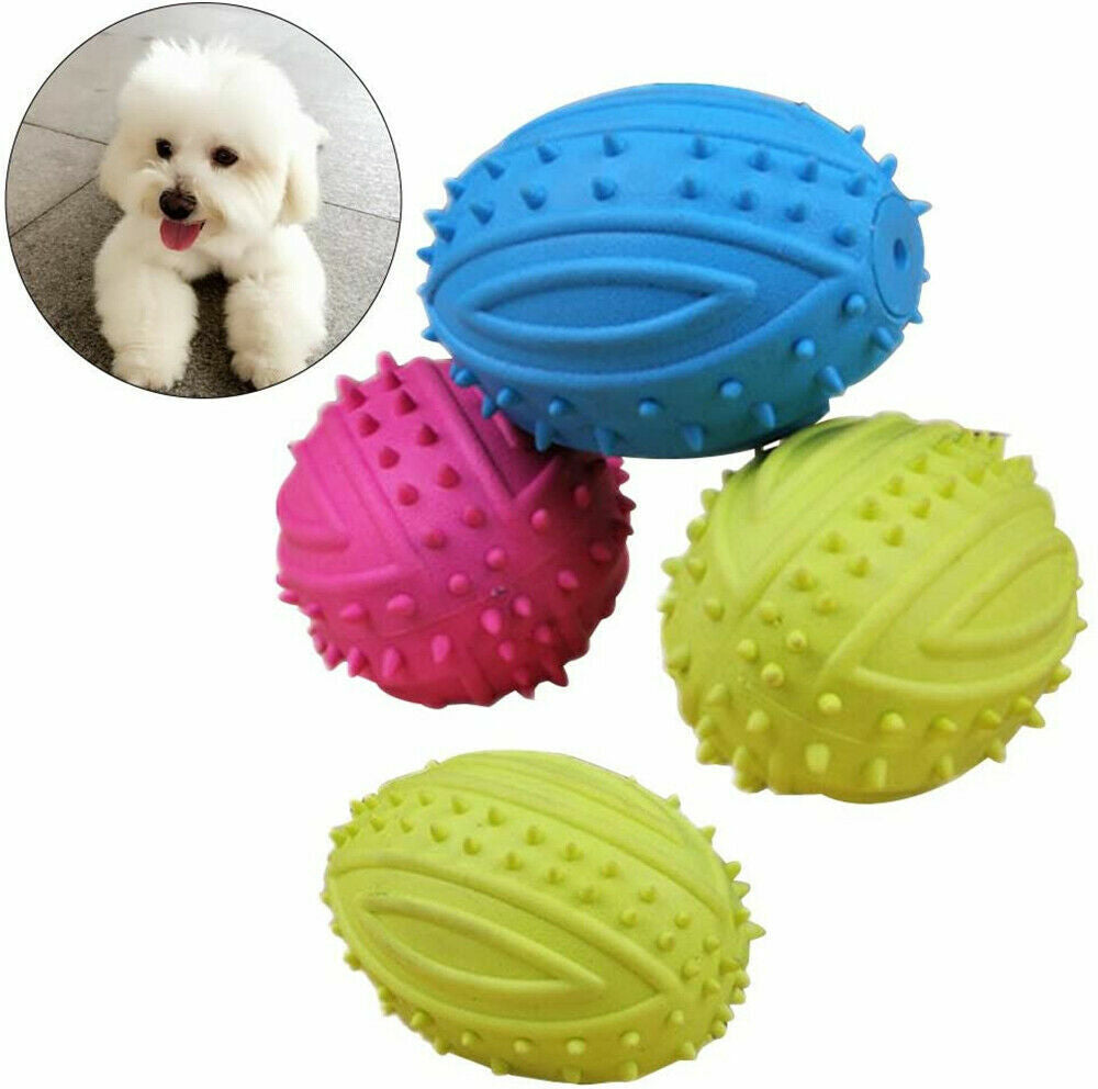 Dog Pet Chew Toys Puppy Dental Teeth Clean Care Play Training Bite Fetch Ball