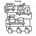 Stress Relief: Coloring Book for Adults and Kids, Bold and Easy, Simple and Big Designs for Relaxation Featuring Animals, Landscape, Flowers, Patterns, Cute Things and Many More