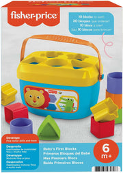 Baby’s First Blocks – Stacking & Sorting Toy | Set of 10 Shapes for Infants 6+ Months