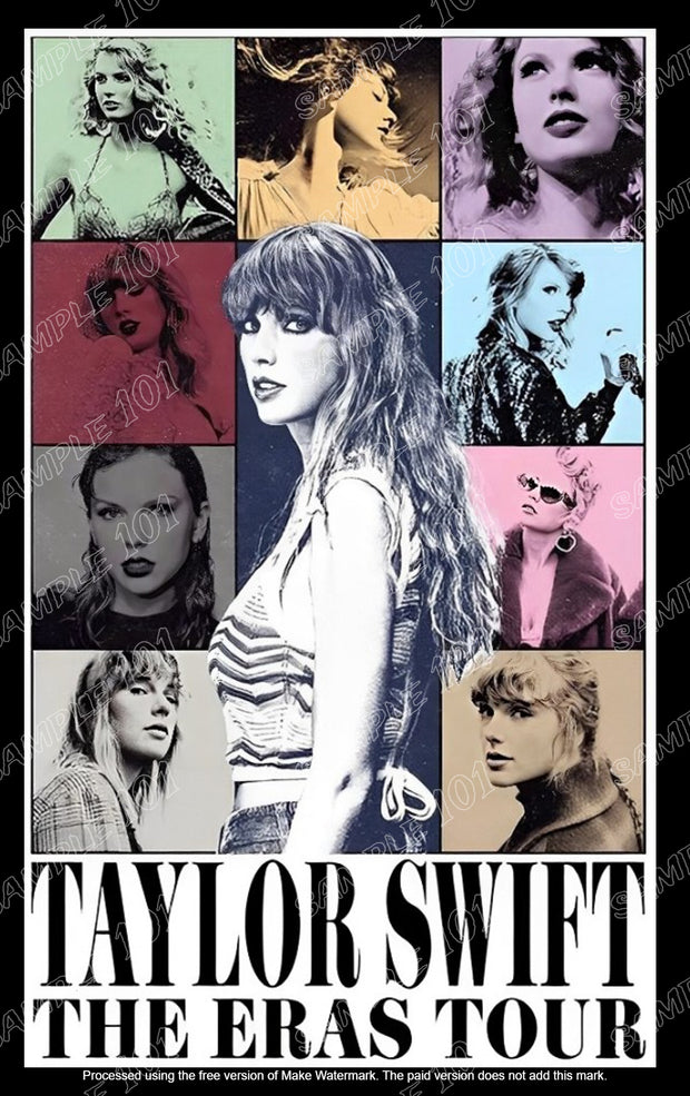 THE ERAS TOUR Metal Tin Sign Taylor Swift Music Poster Wall Décor Home Bar Room Garage Plaque