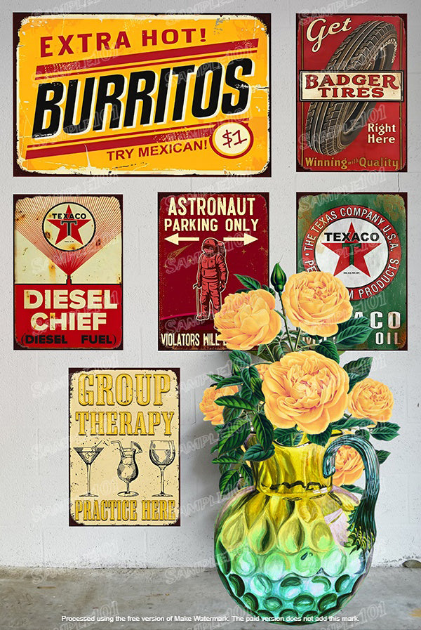 EXTRA HOT Vintage Retro Home Wall Shed Garage Poster Décor Bar Wall Tin Metal Signs