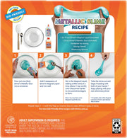 Slime Starter Kit – Includes Clear PVA Glue, Slime Activator, Cosmic Purple & Metallic Teal Glue | Washable & Kid-Friendly | 4-Pack
