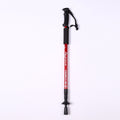 Adjustable 2X Hiking Trekking Poles - Durable Walking Sticks for Camping - Red 