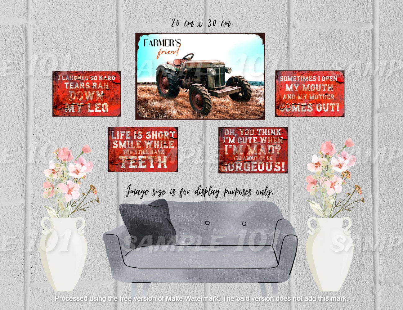 GROUP THERAPY Rustic Look Vintage Tin Metal Sign Man Cave Shed-Garage