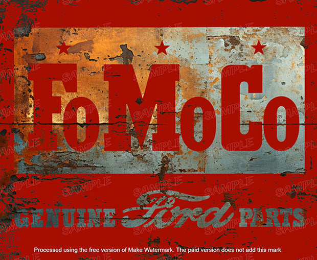 FOMOCO RED FORD GENUINE PARTS