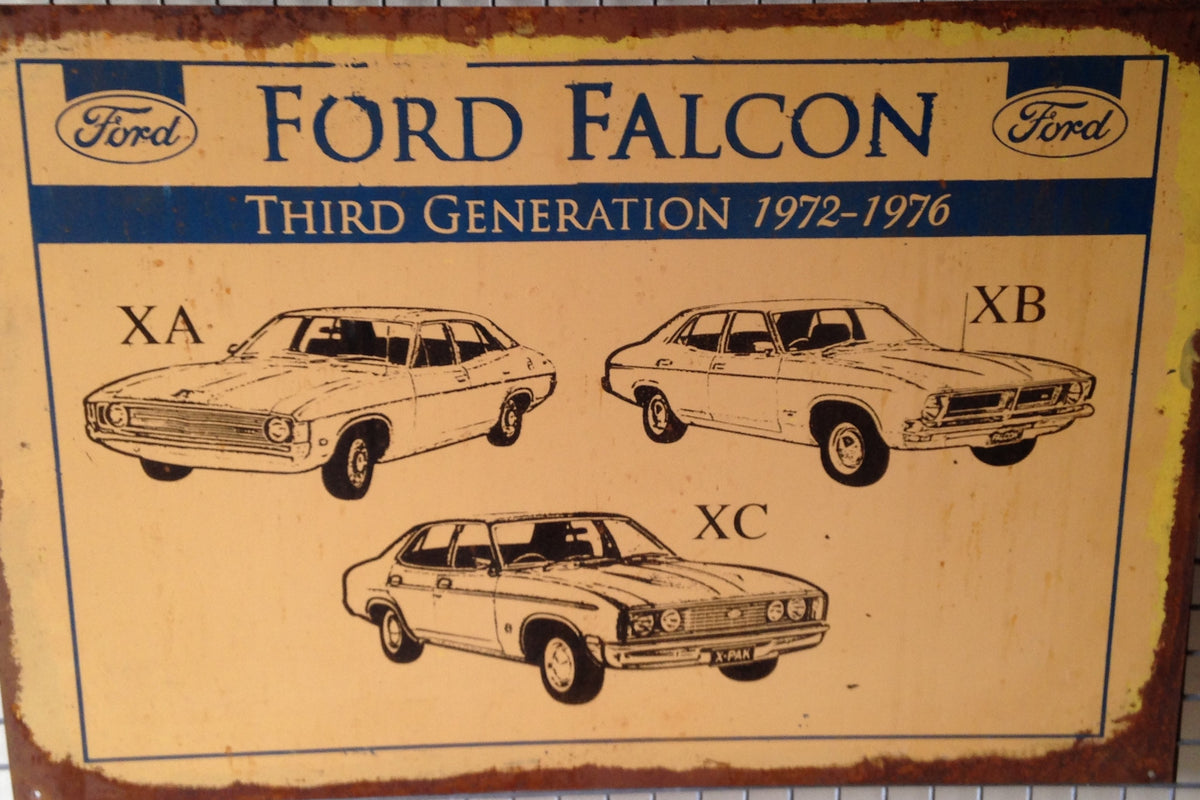 Ford Falcon Third Generation XA XB XC 20 x 30 cm metal sign