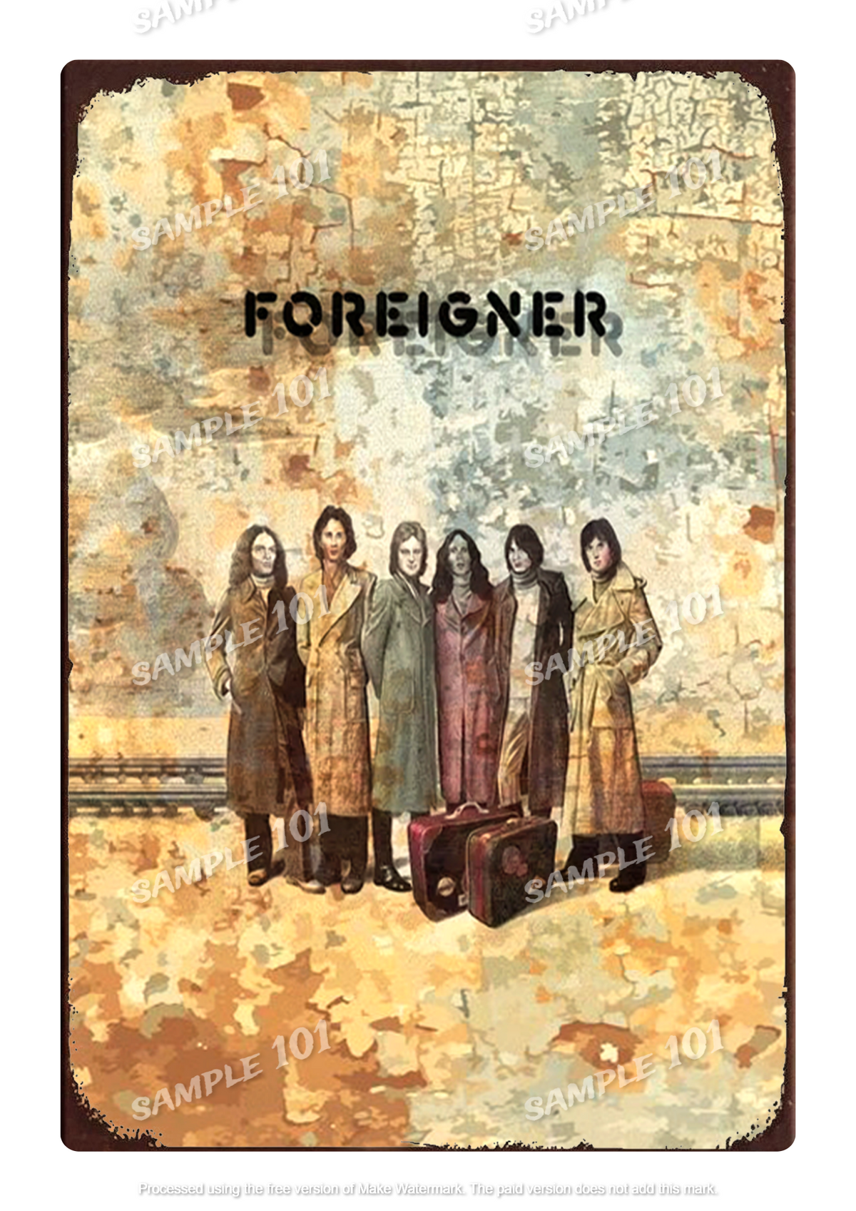 FOREIGNER Vintage Retro Music Band Home Wall Shed Garage Poster Décor