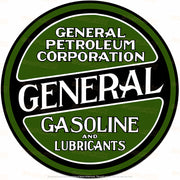 GASOLINE LUBRICANTS Retro/ Vintage Round Metal Sign Man Cave, Wall Home Décor, Shed-Garage, and Bar