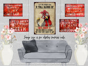 GET OVER IT Vintage Retro Home Wall Shed Garage Poster Décor Bar Wall Tin Metal Signs