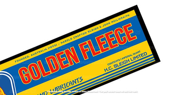  Buy GOLDEN FLEECE Aussie Beer Spill Mat: Save Your Bar, Chill Your Drinks (890mm x 240mm)