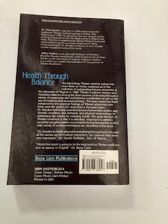 Health Through Balance front cover