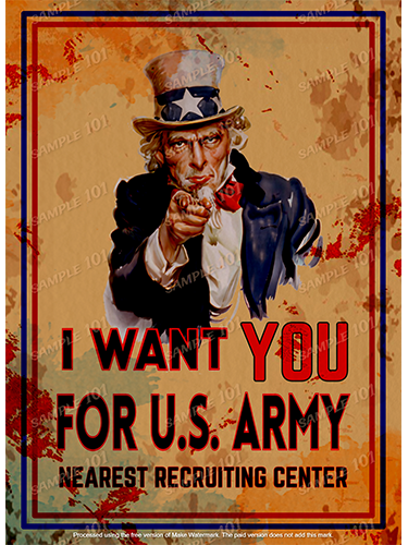 I WANT YOU U.S. ARMY RECRUITING CENTER